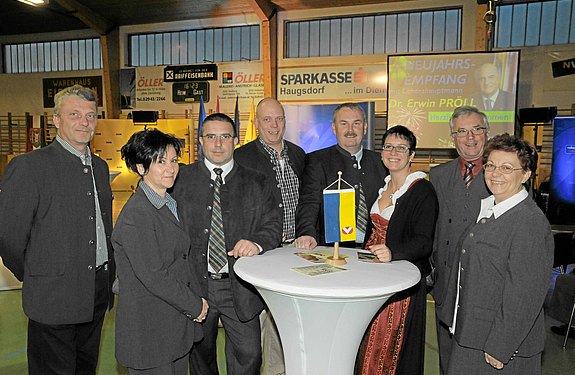 Neujahrsempfang der Volkspartei des Bezirkes Hollabrunn mit LH Dr. Erwin Pröll in der grenzlandhalle hadres am 8. Jänner 2012